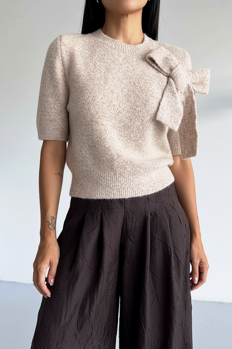 Sweter DAFILDA BEIGE, Kolor :  beżowy, IVET.PL - Modna odzież