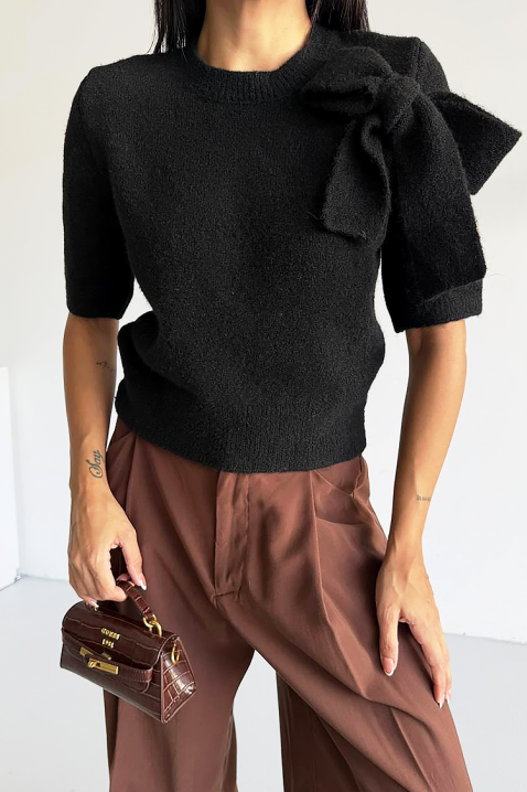 Sweter DAFILDA BLACK, Kolor : czarny, IVET.PL - Modna odzież