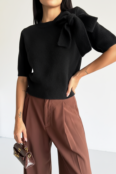 Sweter DAFILDA BLACK, Kolor : czarny, IVET.PL - Modna odzież