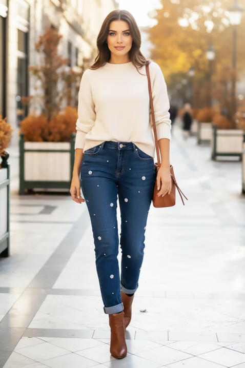 Jeansy MALSIATA, Kolor : chabrowy, IVET.PL - Modna odzież