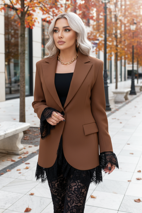 Marynarka DRENVILDA CAMEL, Kolor : jasnobrązowy, IVET.PL - Modna odzież