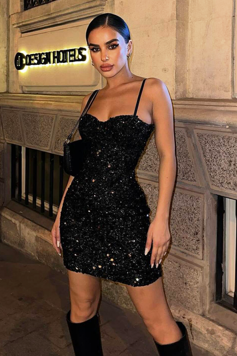 Sukienka BRUDILDA BLACK, Kolor : czarny, IVET.PL - Modna odzież