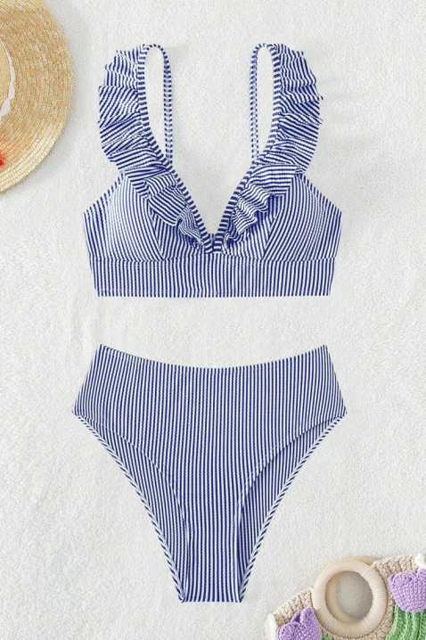 Strój kąpielowy ZEROLFA, Kolor : granatowy z białym, IVET.PL - Modna odzież