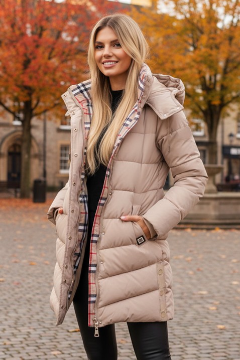 Kurtka RENIESA BEIGE, Kolor :  beżowy, IVET.PL - Modna odzież