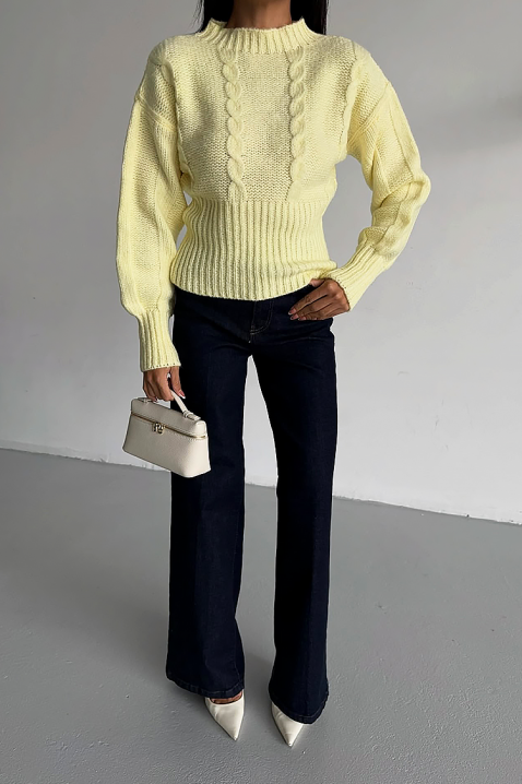 Sweter BLANDIRA YELLOW, Kolor : żółty, IVET.PL - Modna odzież