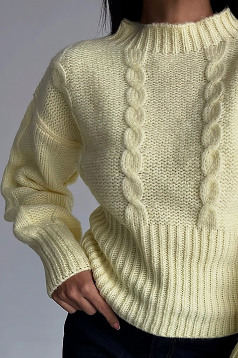 Sweter BLANDIRA YELLOW, Kolor : żółty, IVET.PL - Modna odzież