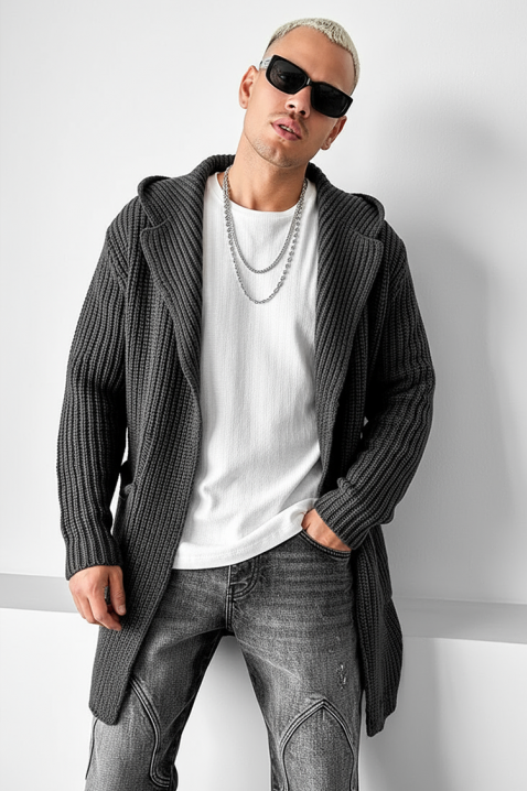 Kardigan ROLTERO, Kolor : grafitowy, IVET.PL - Modna odzież