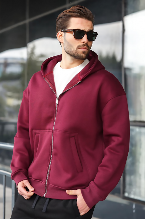 Bluza VERGERO BORDO, Kolor : bordowy, IVET.PL - Modna odzież