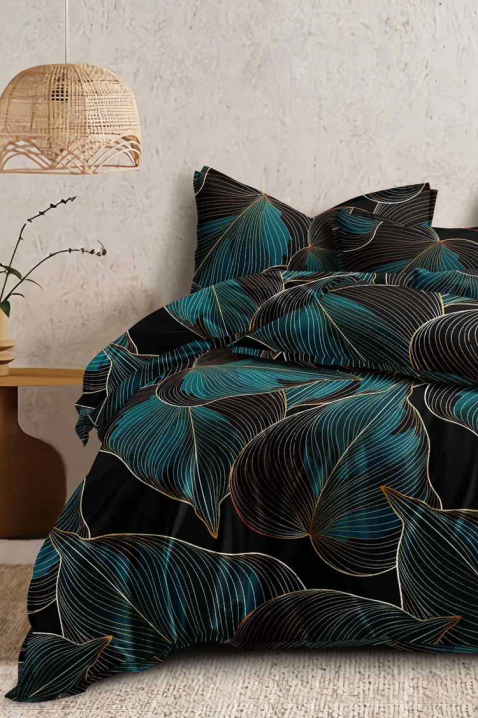 Komplet pościeli FIOGELDY 200x220 cm bawełna - 4 elementy, Kolor : czarny, IVET.PL - Modna odzież