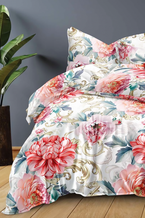 Komplet pościeli MARVELDY 200x220 cm bawełna - 4 elementy, Kolor : wielokolorowy, IVET.PL - Modna odzież