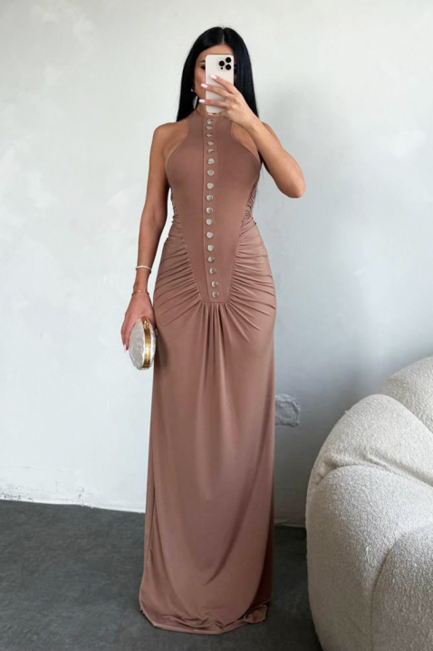 Sukienka NABRILZA PUDRA, Kolor : pudrowy róż, IVET.PL - Modna odzież