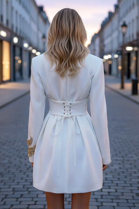 Sukienka BLANDENZA WHITE, Kolor : biały, IVET.PL - Modna odzież