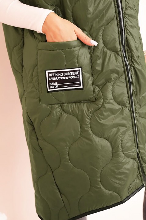 Kamizelka VORTELGA KHAKI, Kolor : khaki, IVET.PL - Modna odzież
