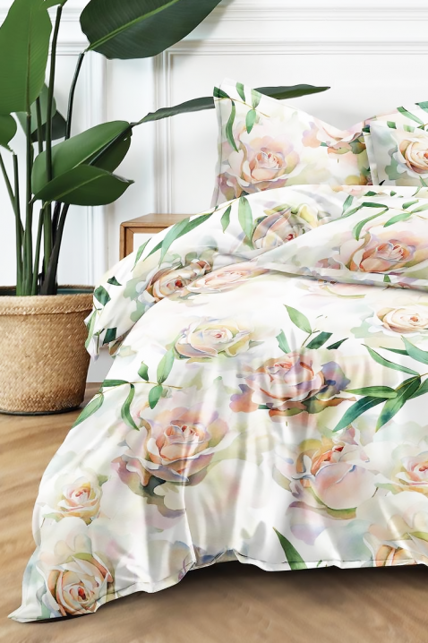 Komplet pościeli ZERMIOFY 200x220 cm bawełma - 4 elementy, Kolor : wielokolorowy, IVET.PL - Modna odzież