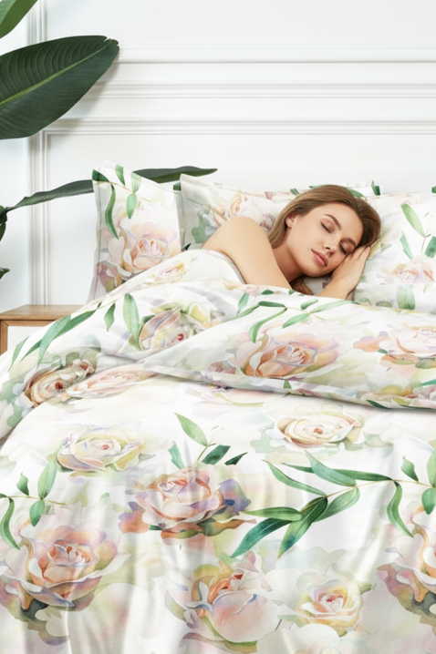 Komplet pościeli ZERMIOFY 200x220 cm bawełma - 4 elementy, Kolor : wielokolorowy, IVET.PL - Modna odzież