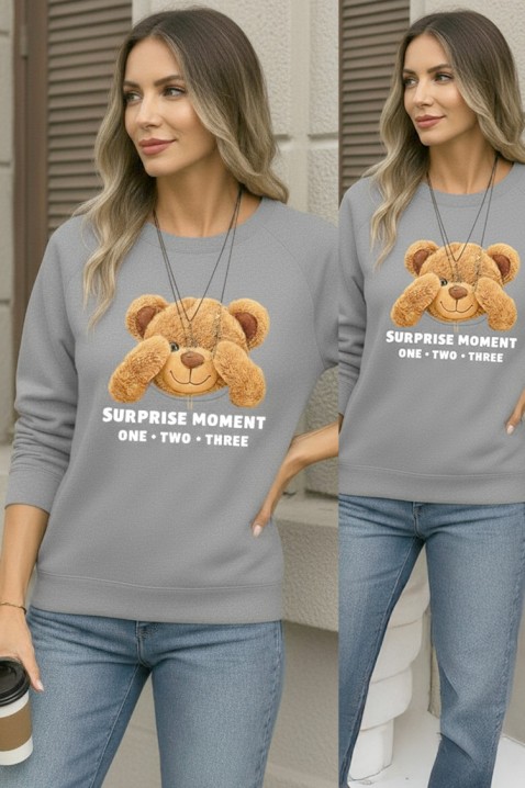 Bluzka BRADELZA GREY, Kolor : szary, IVET.PL - Modna odzież