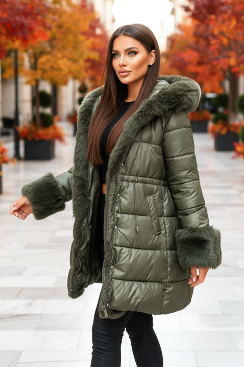 Kurtka ZERFIOLJA KHAKI, Kolor : khaki, IVET.PL - Modna odzież