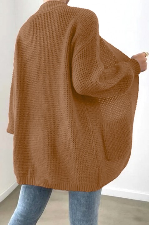 Kardigan VISTALFA CAMEL, Kolor : jasnobrązowy, IVET.PL - Modna odzież