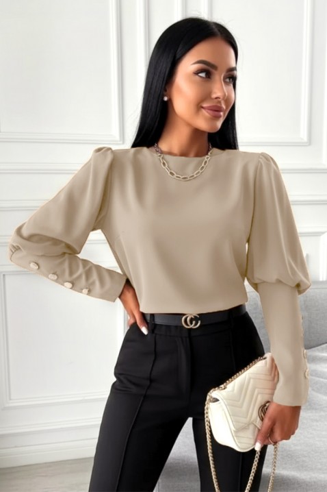 Bluzka MARIOVA BEIGE, Kolor :  beżowy, IVET.PL - Modna odzież