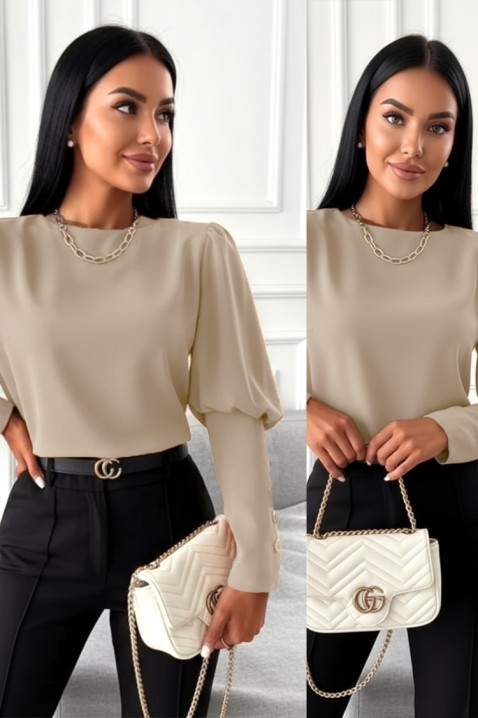 Bluzka MARIOVA BEIGE, Kolor :  beżowy, IVET.PL - Modna odzież