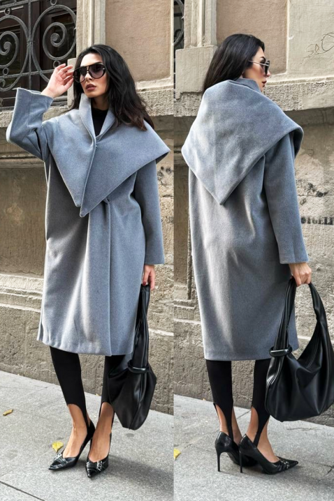 Płaszcz ALSIENA GREY, Kolor : szary, IVET.PL - Modna odzież