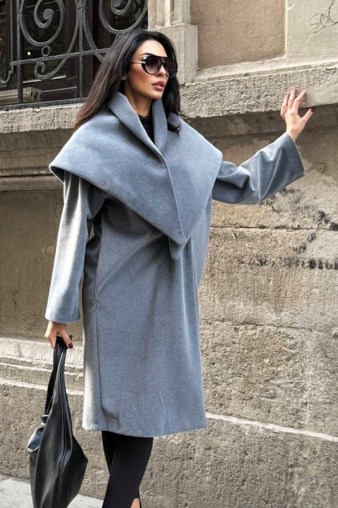 Płaszcz ALSIENA GREY, Kolor : szary, IVET.PL - Modna odzież