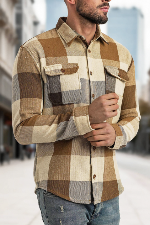 Koszula MOLTONO, Kolor :  beżowy, IVET.PL - Modna odzież