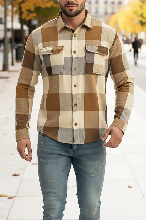 Koszula MOLTONO, Kolor :  beżowy, IVET.PL - Modna odzież