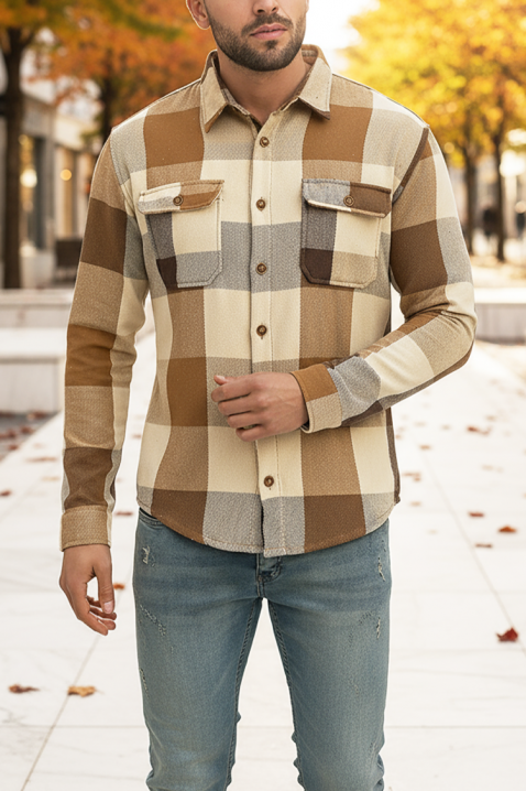 Koszula MOLTONO, Kolor :  beżowy, IVET.PL - Modna odzież