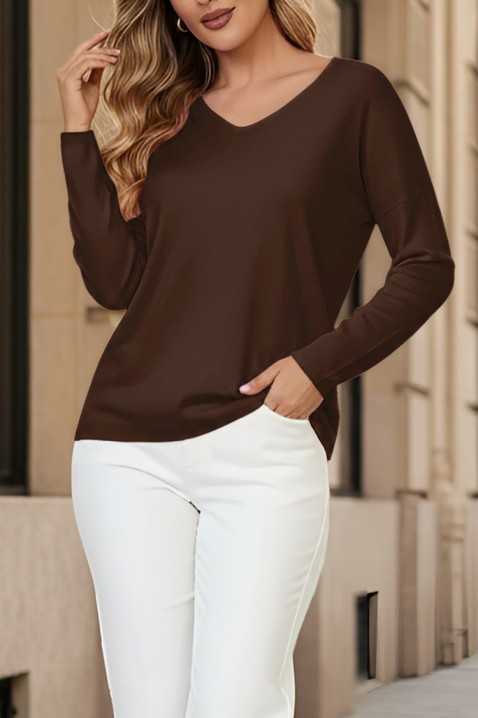 Sweter VIOPELDA BROWN, Kolor : brązowy, IVET.PL - Modna odzież