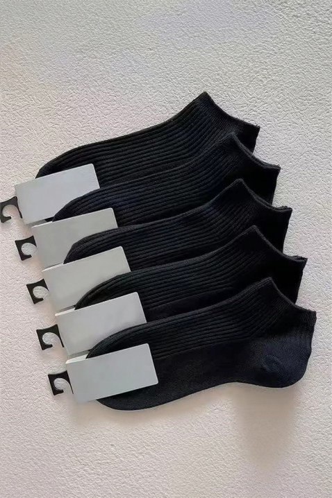 Zestaw sześciu par męskich skarpet ZIMOLO BLACK, Kolor : czarny, IVET.PL - Modna odzież