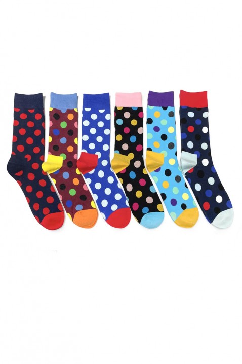 Zestaw sześciu par męskich skarpet COLORITO, Kolor : wielokolorowy, IVET.PL - Modna odzież