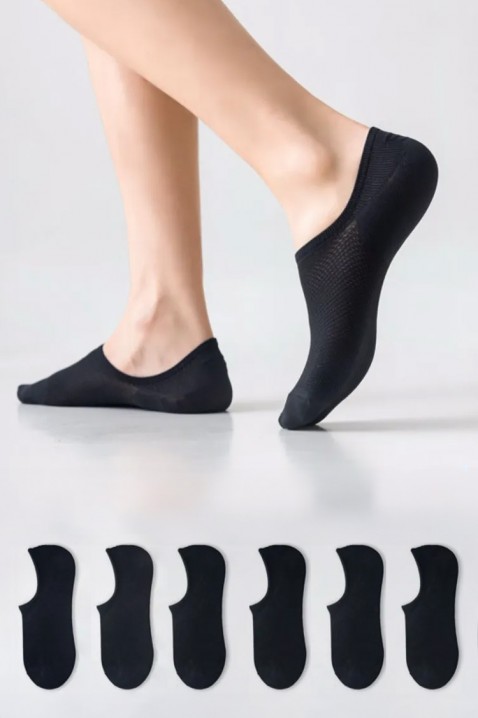 Zestaw sześciu par męskich skarpet LOFTO, Kolor : czarny, IVET.PL - Modna odzież