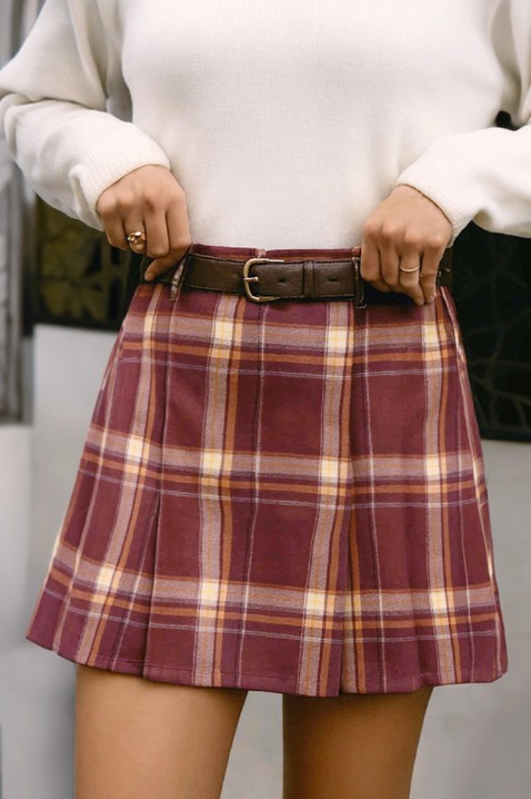 Spódnica LALIOPA BORDO, Kolor : bordowy, IVET.PL - Modna odzież