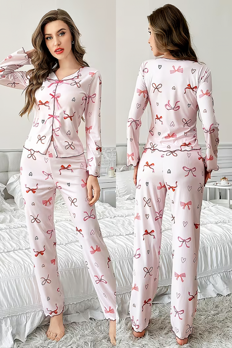 Piżama PLANDELZA, Kolor : pudrowy róż, IVET.PL - Modna odzież