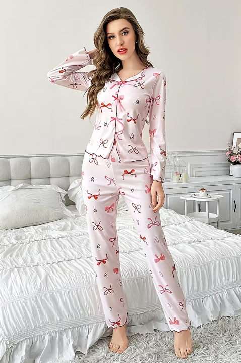 Piżama PLANDELZA, Kolor : pudrowy róż, IVET.PL - Modna odzież