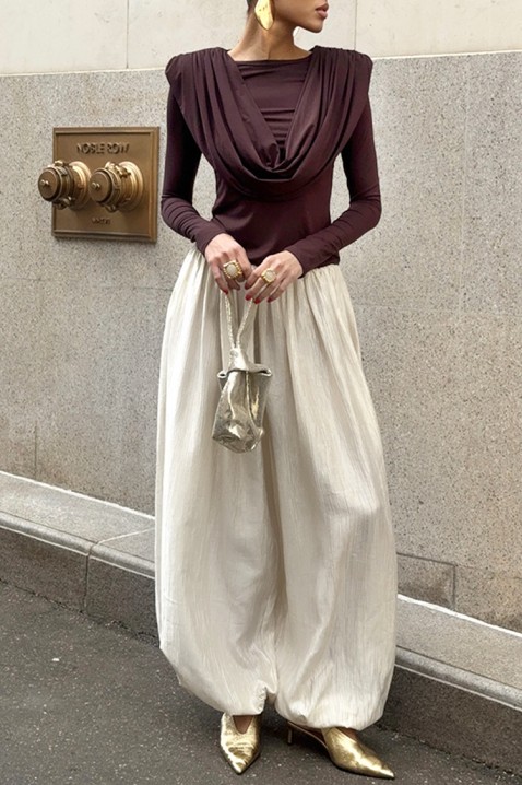 Bluzka JACKSONA BROWN, Kolor : brązowy, IVET.PL - Modna odzież