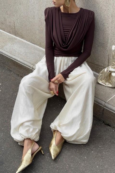 Bluzka JACKSONA BROWN, Kolor : brązowy, IVET.PL - Modna odzież