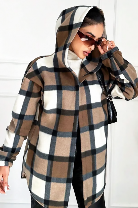 Kurtka koszulowa TESSARO, Kolor : brązowy, IVET.PL - Modna odzież