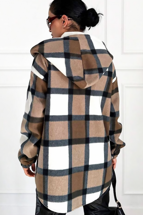 Kurtka koszulowa TESSARO, Kolor : brązowy, IVET.PL - Modna odzież