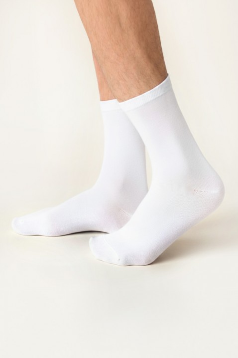 Zetaw sześciu par męskich skarpet MIKRELZO, Kolor : biały, IVET.PL - Modna odzież