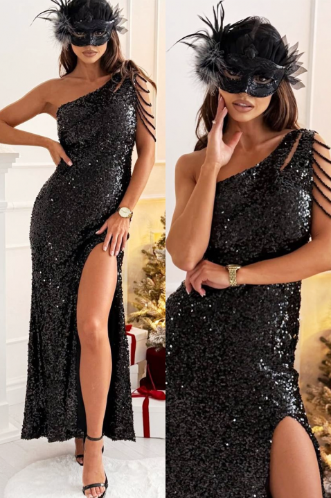 Sukienka TANGELZA BLACK, Kolor : czarny, IVET.PL - Modna odzież