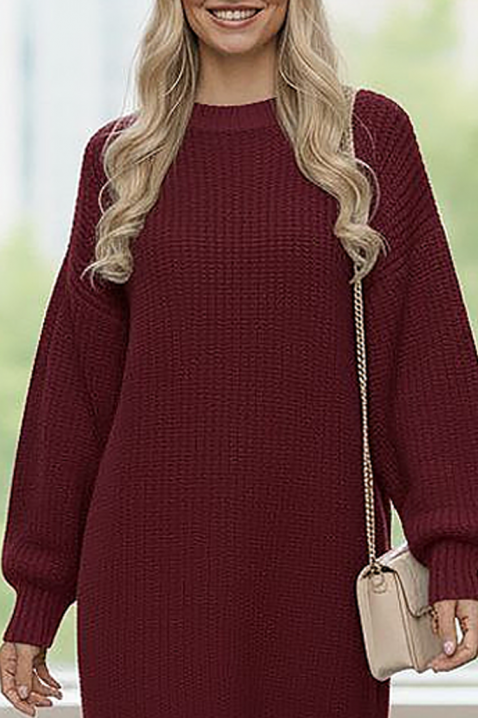 Sukienka LINDELZA BORDO, Kolor : bordowy, IVET.PL - Modna odzież