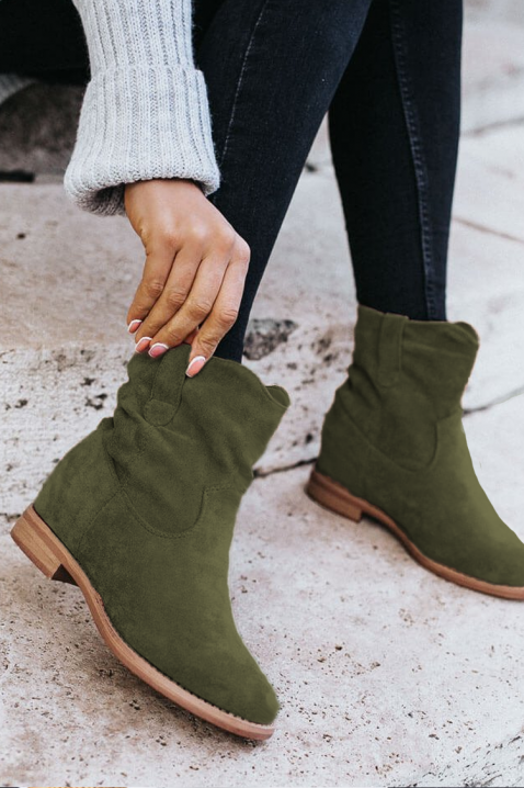 Botki BOMBEDA, Kolor : khaki, IVET.PL - Modna odzież