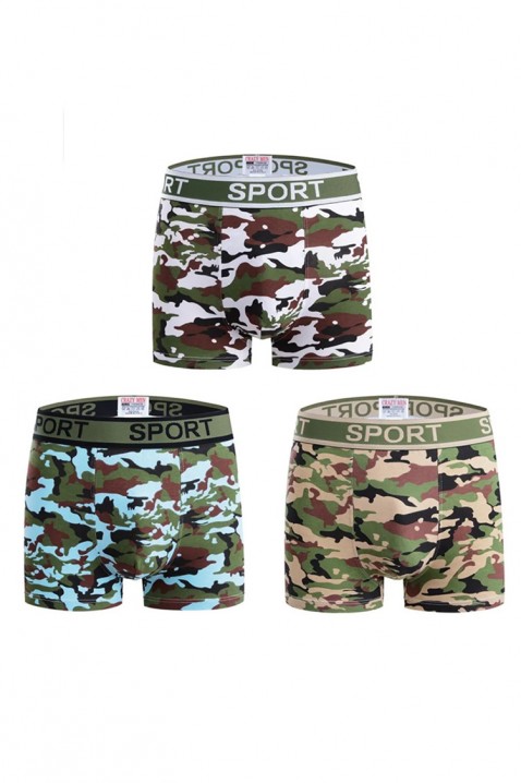 Zestaw trzech sztuk męskich bokserek KREMZO, Kolor : wielokolorowy, IVET.PL - Modna odzież