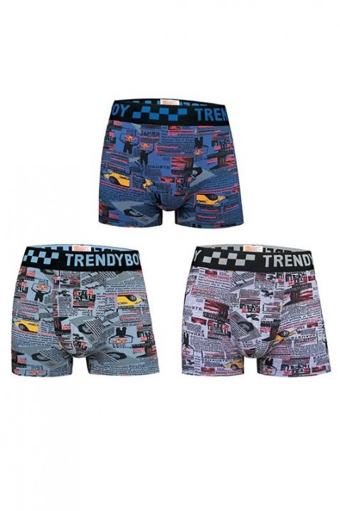 Zestaw trzech sztuk męskich bokserek VOSTEZO, Kolor : wielokolorowy, IVET.PL - Modna odzież