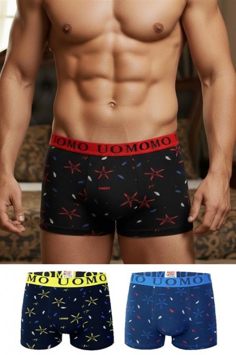 Zestaw trzech sztuk męskich bokserek BERJON, Kolor : wielokolorowy, IVET.PL - Modna odzież