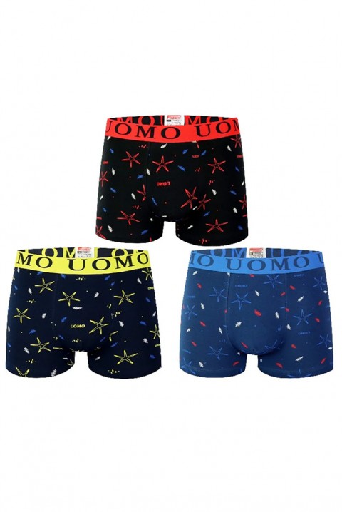 Zestaw trzech sztuk męskich bokserek BERJON, Kolor : wielokolorowy, IVET.PL - Modna odzież