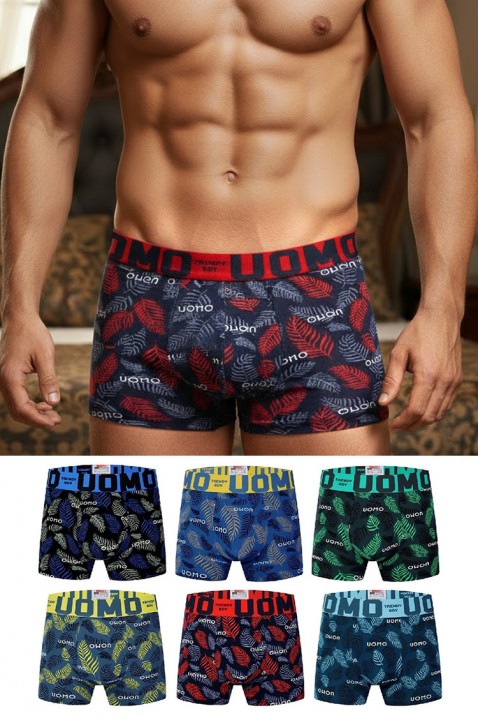 Zestaw sześciu sztuk męskich bokserek BERJON, Kolor : wielokolorowy, IVET.PL - Modna odzież