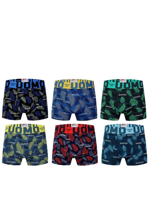 Zestaw sześciu sztuk męskich bokserek BERJON, Kolor : wielokolorowy, IVET.PL - Modna odzież